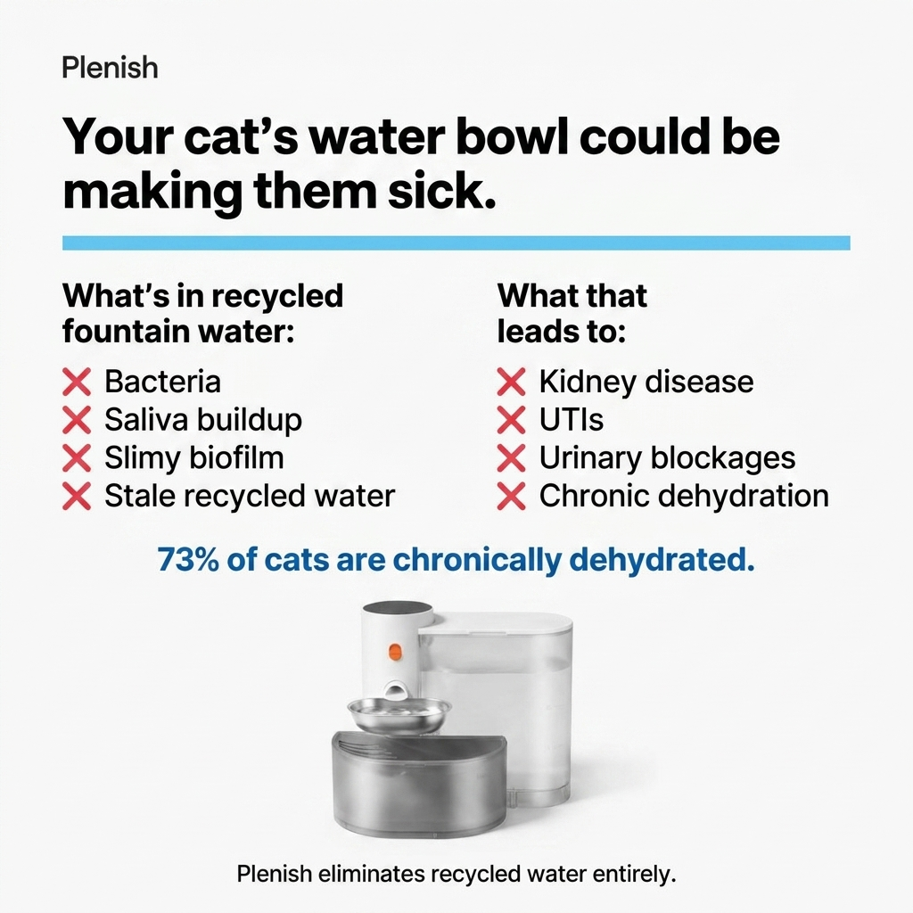 Plenish™ The Filterless Self-Refill Fountain